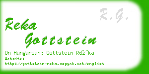 reka gottstein business card